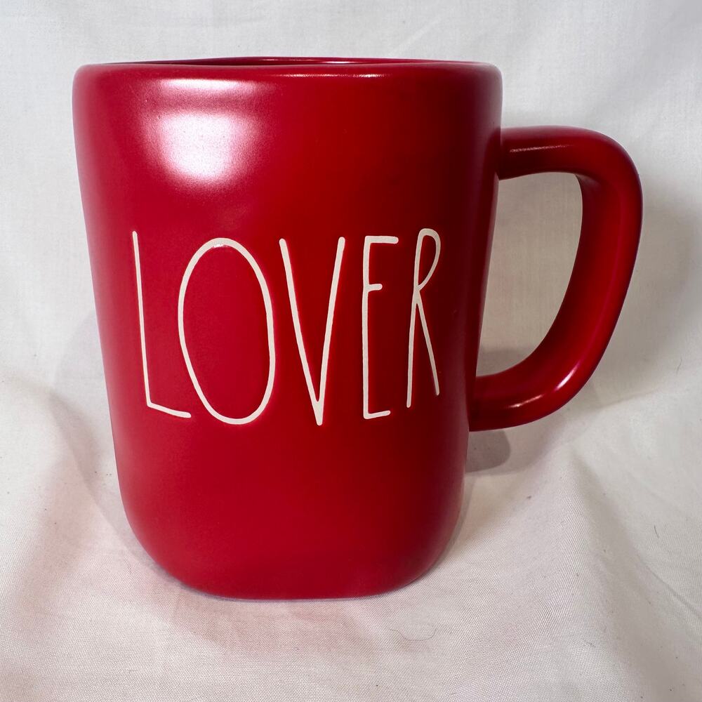 Rae Dunn Red Lover Mug Artisan Collection by Magenta Gift Romantic